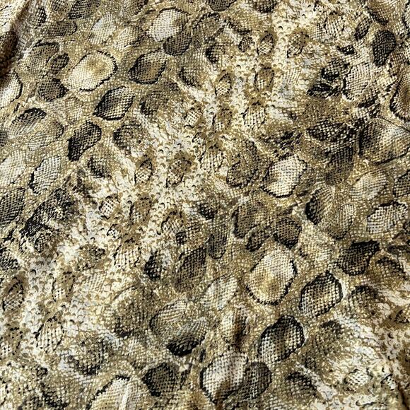 Vintage Talbots 100% Pure Silk Snake Print Knee Length Skirt Size 14 Petite - Picture 5 of 8